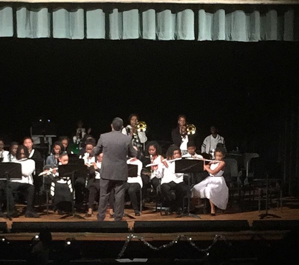 DLEACS' band in concert at the 2017 Music and Art Show